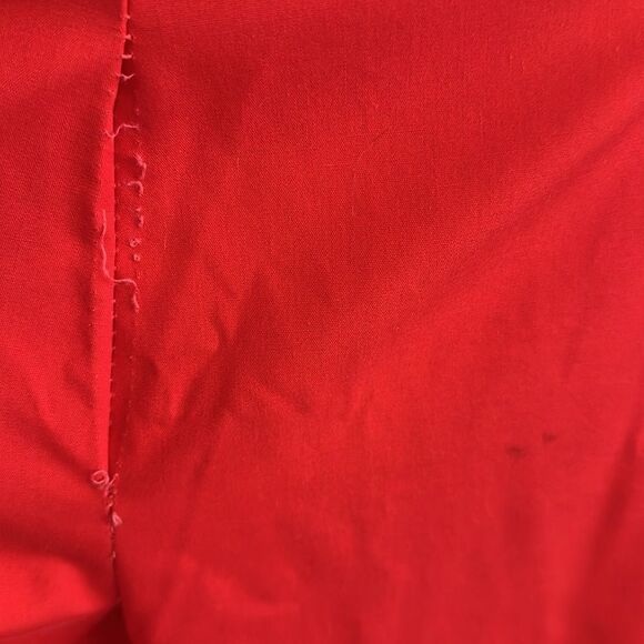 Vintage 70s Take 1 Red Polyester/Cotton Pull on Pants with Front Pockets - Picture 8 of 12